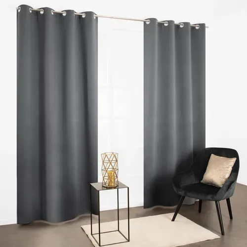 Rideau phonique 135x240 cm RUGA Anthracite vue d'ambiance 1