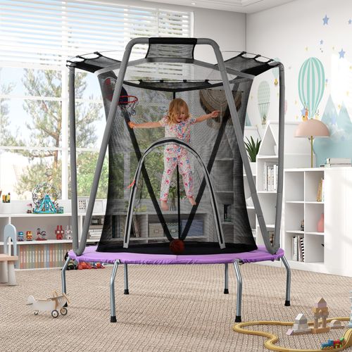 Trampoline Pour Enfant Intérieur Et Extérieur 157x47cm