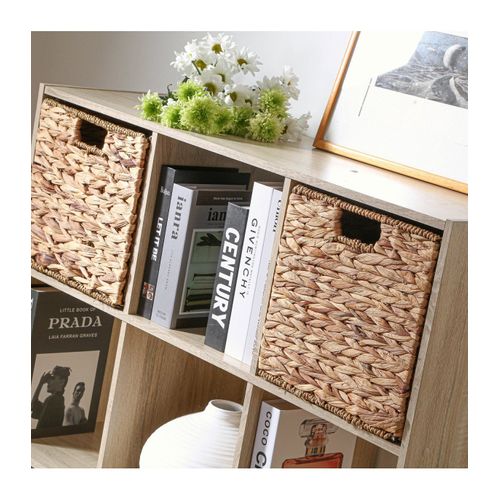 Etagère Bibliothèque 9 Cases "enimsay" 92cm Naturel