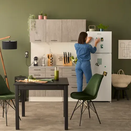 Haut 60 cm 1 porte MALICE gris béton