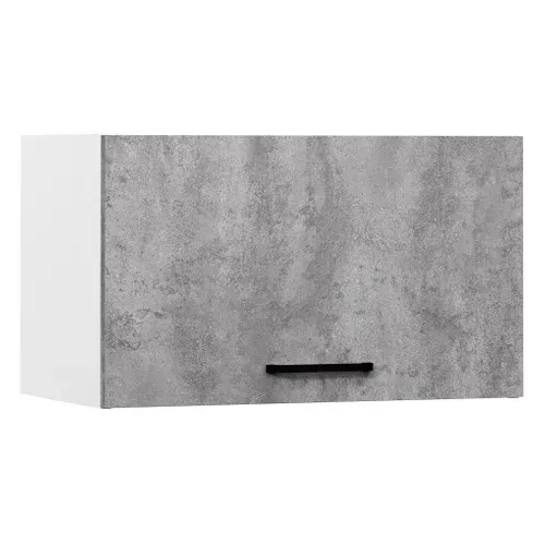 Surhotte 60 cm 1 porte MALICE gris béton vue 3/4