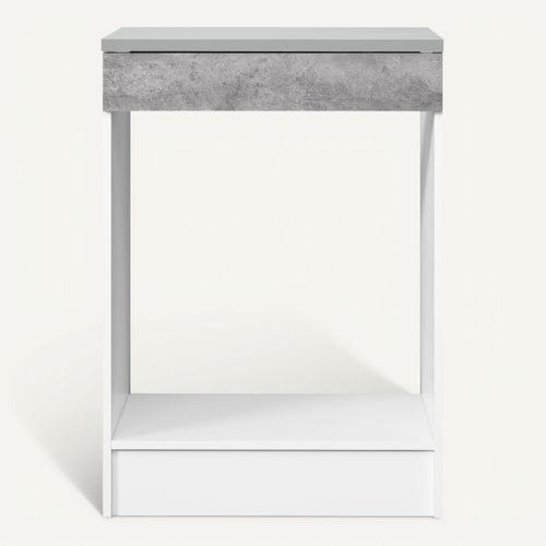 Bas four 60 cm MALICE gris béton vue de face