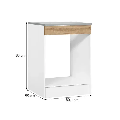 Bas four 60 cm MALICE chêne