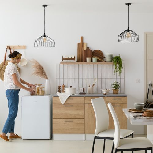 Bas 60 cm casserolier MALICE chêne