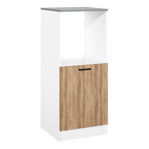 Demi-colonne four MALICE chêne nebraska vue 3/4