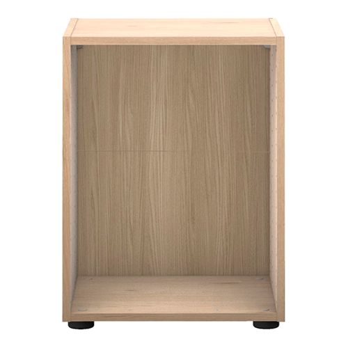 Caisson H.60 x L.45 x P.45 cm CASANE imitation Chêne vue de face