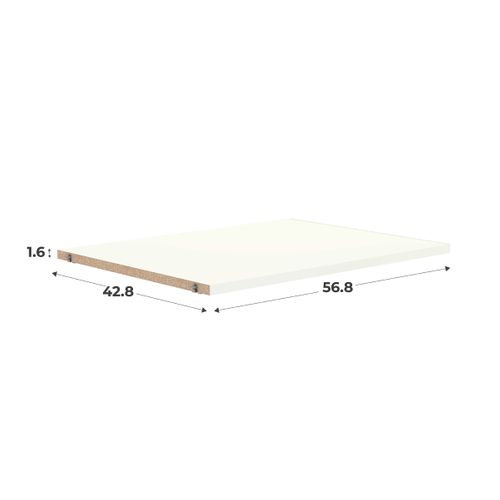 Kit 1 étagère L.60 x P.45 cm CASANE Blanc