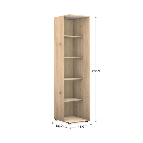 Caisson d'angle H.204 x L.45 x P.56 cm CASANE imitation Chêne