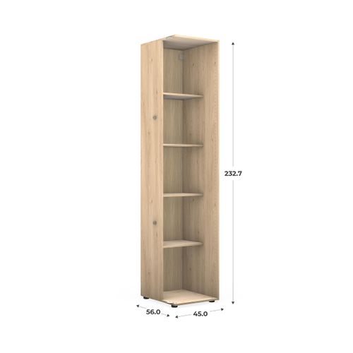 Caisson d'angle H.232 x L.45 x P.56 cm CASANE imitation Chêne