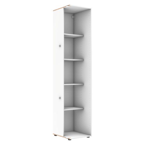 Caisson d'angle H.232 x L.45 x P.56 cm CASANE Blanc vue 3/4
