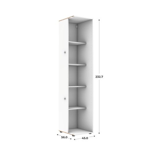 Caisson d'angle H.232 x L.45 x P.56 cm CASANE Blanc