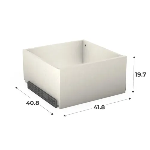 Tiroir à l'anglaise H.20 x L.45 x P.45 cm CASANE Textile