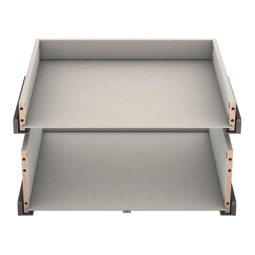 Kit 2 blocs tiroirs H.38 x L.60 x P.56 cm CASANE Textile vue de face