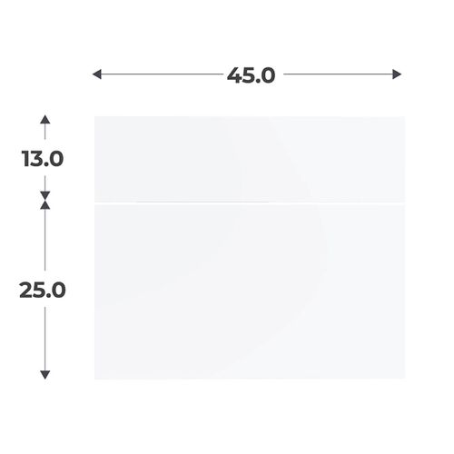 Kit 2 façades 2 tiroirs H.38 x L.45 cm CASANE Blanc