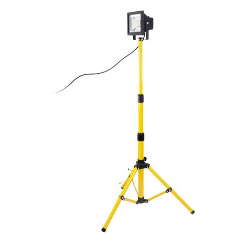 Projecteur LED Sur Trépied 1x20w Jaune Pour Chantier - Ip65 - Zenitech
