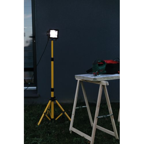 Projecteur LED Sur Trépied 1x20w Jaune Pour Chantier - Ip65 - Zenitech