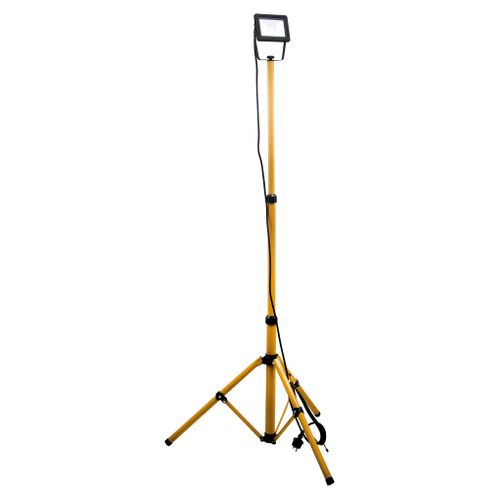 Projecteur LED Sur Trépied 1x20w Jaune Pour Chantier - Ip65 - Zenitech