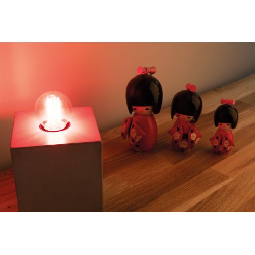 Ampoule LED Déco Filament Rouge 3w E27 Sphérique - Elexity - Zenitech