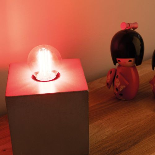 Ampoule LED Déco Filament Rouge 3w E27 Sphérique - Elexity - Zenitech