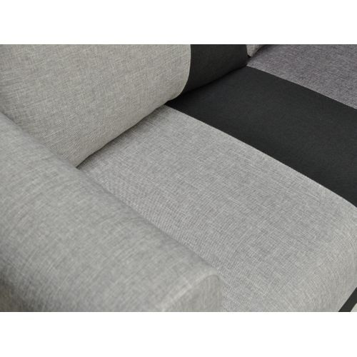 Canapé 2 places convertible BRAVO déplimousse Gris/Noir