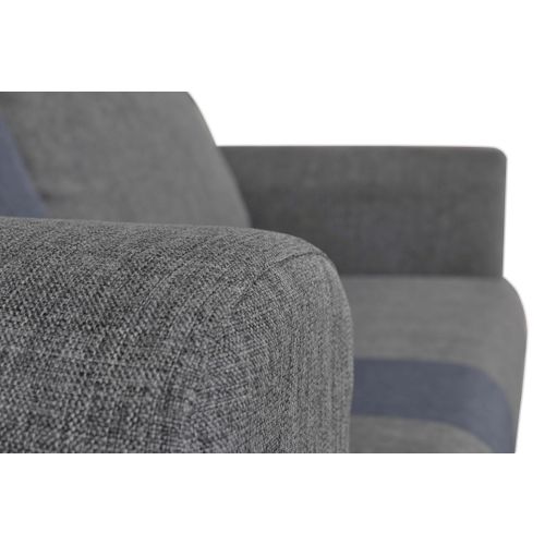 Canapé convertible 2 places BRAVO gris/bleu