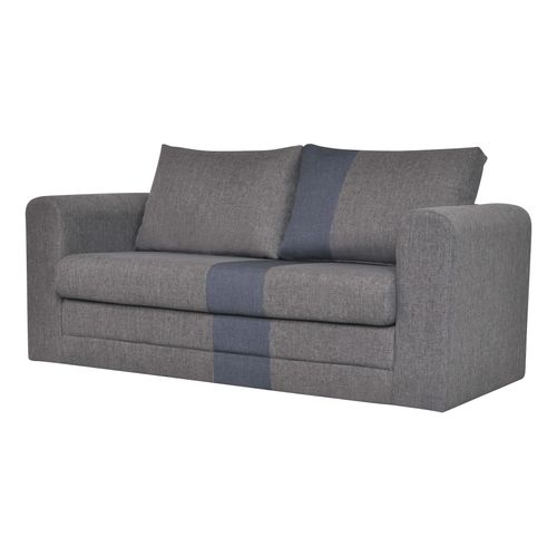 Canapé convertible 2 places BRAVO gris/bleu