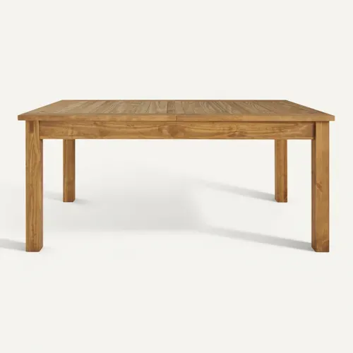 Table extensible L.160/200 cm FOLK 100% pin vue de face