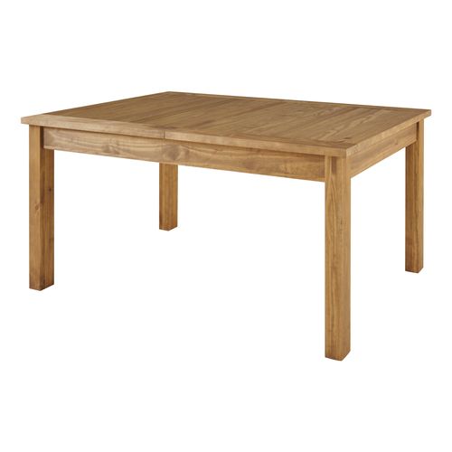 Table extensible L.160/200 cm FOLK 100% pin vue de profil