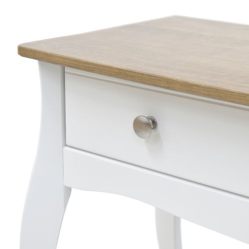 Console 1 tiroir BARROCO 2 blanc/pin