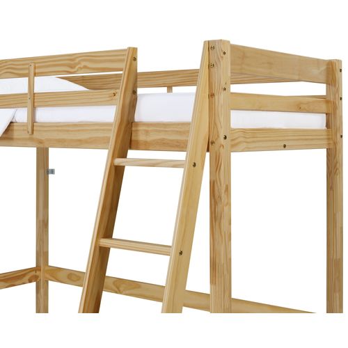 Lit Mezzanine 90x190 cm BLOOM naturel vue accessoires