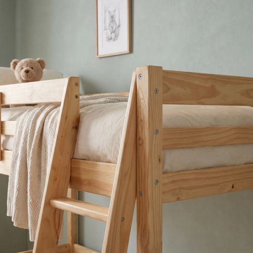 Lit Mezzanine 90x190 cm BLOOM en pin massif naturel