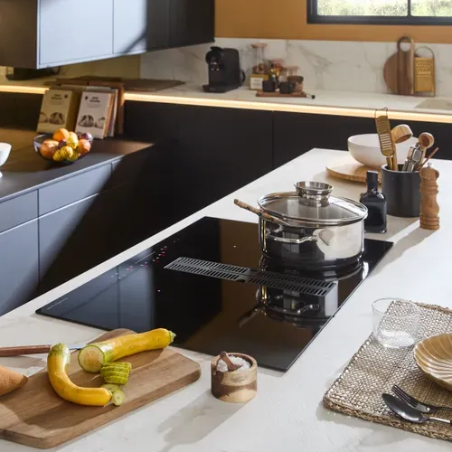 Table induction aspirante SIGNATURE STI70ASPI 4 zones