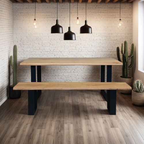 Table VIVIANE 200 cm chêne massif