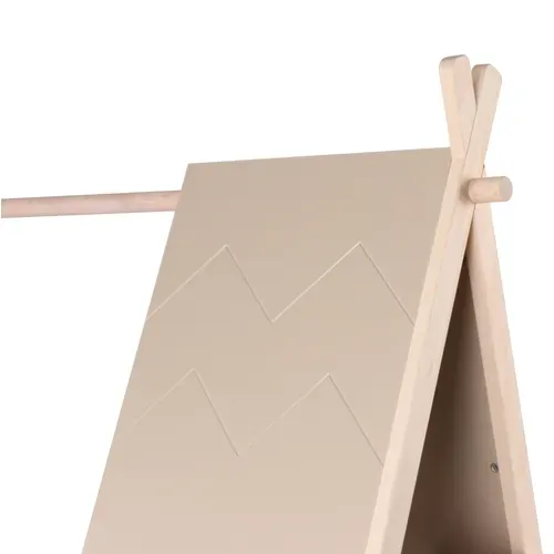 Lit tipi 90x190/200 cm SWAN taupe et pin vue détaillée