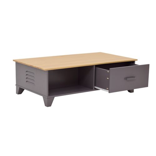 Table basse SEVEN en pin gris