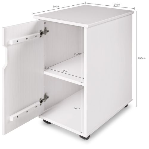 Caisson 1 porte COLT Blanc