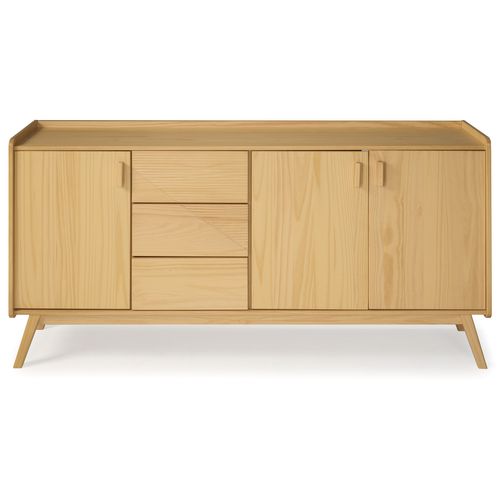 Buffet 3 portes 3 tiroirs CLAUDIA en pin massif