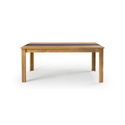Table extensible L. 180/260 cm TARA Imitation chêne / Anthracite vue de face