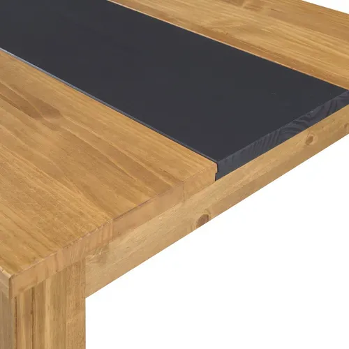 Table extensible L. 120/200 cm TARA Imitation chêne / Anthracite vue détaillée