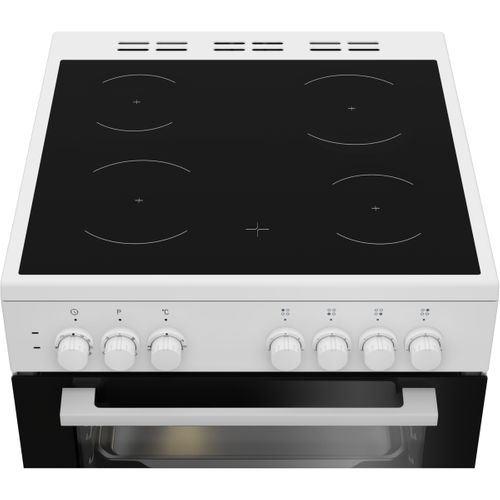 Cuisinière vitrocéramique FAR CV6025B 4 foyers Noir vue détaillée