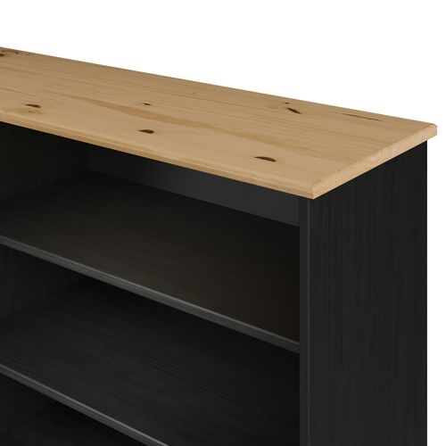 Réhausse L. 160 cm STANFORD Noir / miel