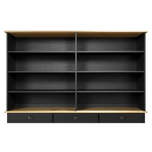 Réhausse L. 160 cm STANFORD Noir / miel