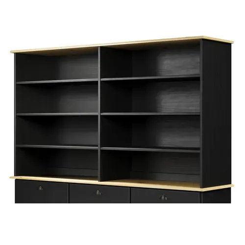 Réhausse L. 160 cm STANFORD Noir / miel