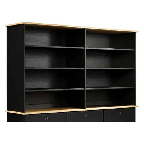 Réhausse L. 160 cm STANFORD Noir / miel