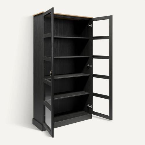Vitrine STANFORD Noir / miel