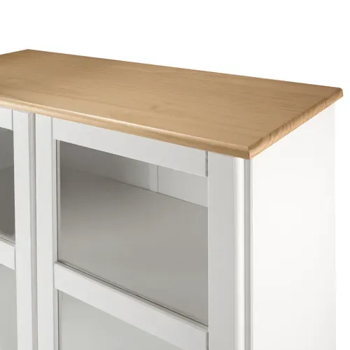 Vitrine STANFORD Blanc / miel vue détaillée