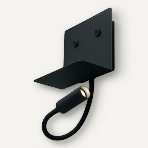 Applique Noire À LED Avec Chargeur USB Et Lampe De Lecture - Viola