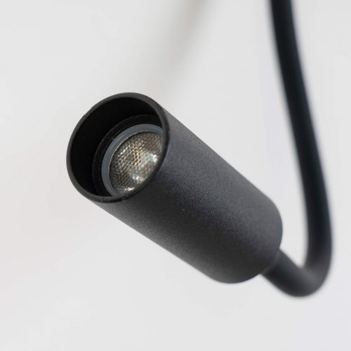 Applique Noire À LED Avec Chargeur USB Et Lampe De Lecture - Viola