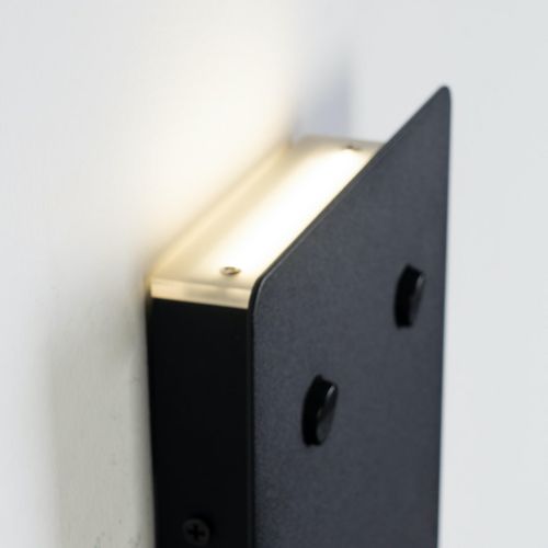 Applique Noire À LED Avec Chargeur USB Et Lampe De Lecture - Viola