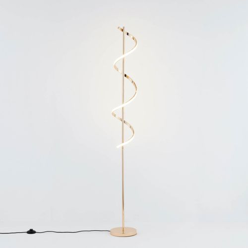 Grande Lampe LED Cascade Spirale Dorée - Simaria